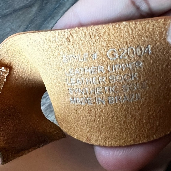 Madewell The Boardwalk Tan Camel Boho Leather Open Toe Ankle Strap 9.5 Sandal - Picture 4 of 7